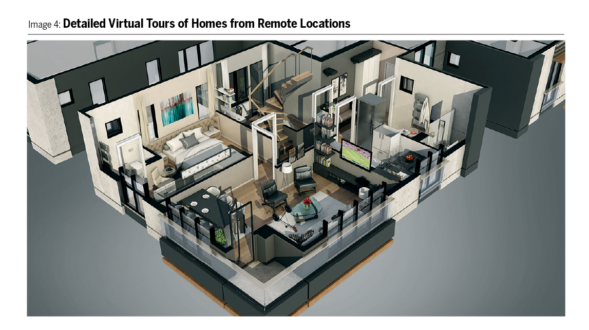 Image showing detailed virtual tours of homes from remote locations